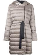 's Max Mara Padded Belted Hooded Coat
