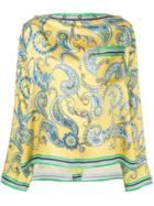 Philosophy Di Lorenzo Serafini Baroque Print Blouse - Yellow
