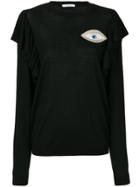 Vivetta Eye Patch Frill Panel Top - Black