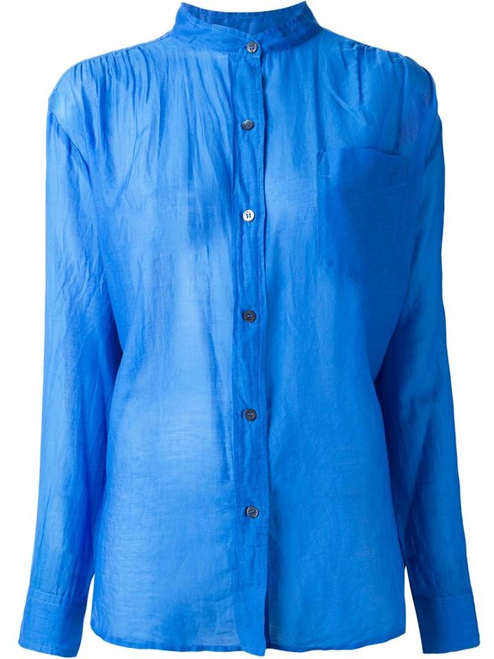 Isabel Marant Étoile 'lixy' Shirt, Women's, Size: 38, Blue, Silk/cotton