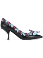Fendi Lace Through Detail Pumps - Black