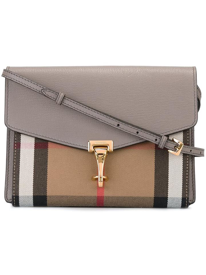 Burberry Runway Plaid Cross Body Bag, Women's, Nude/neutrals