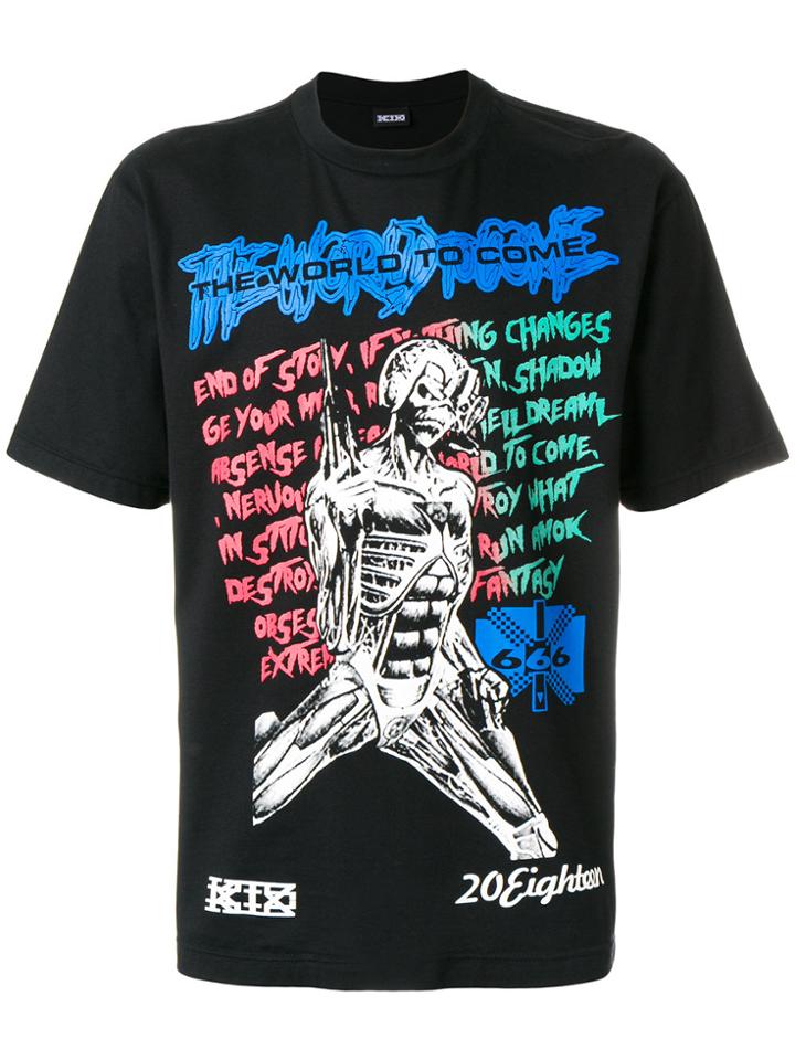 Ktz Muscle Lady Print T-shirt - Black