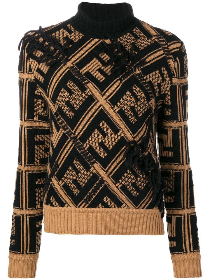 Fendi Ff Logo Pullover - Neutrals