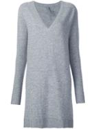 Raquel Allegra V-neck T-shirt Dress