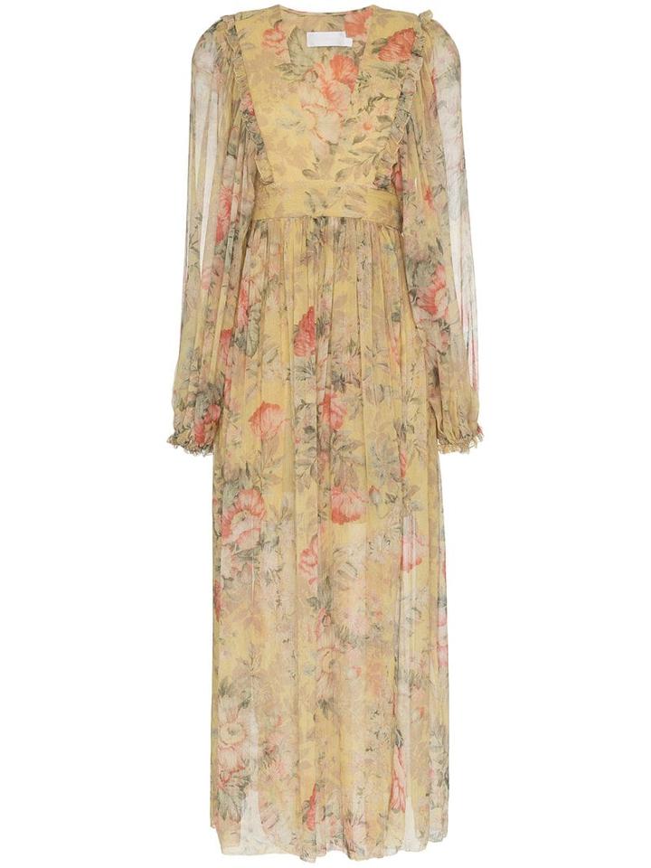 Zimmermann Melody Wrap Maxi Dress - Yellow