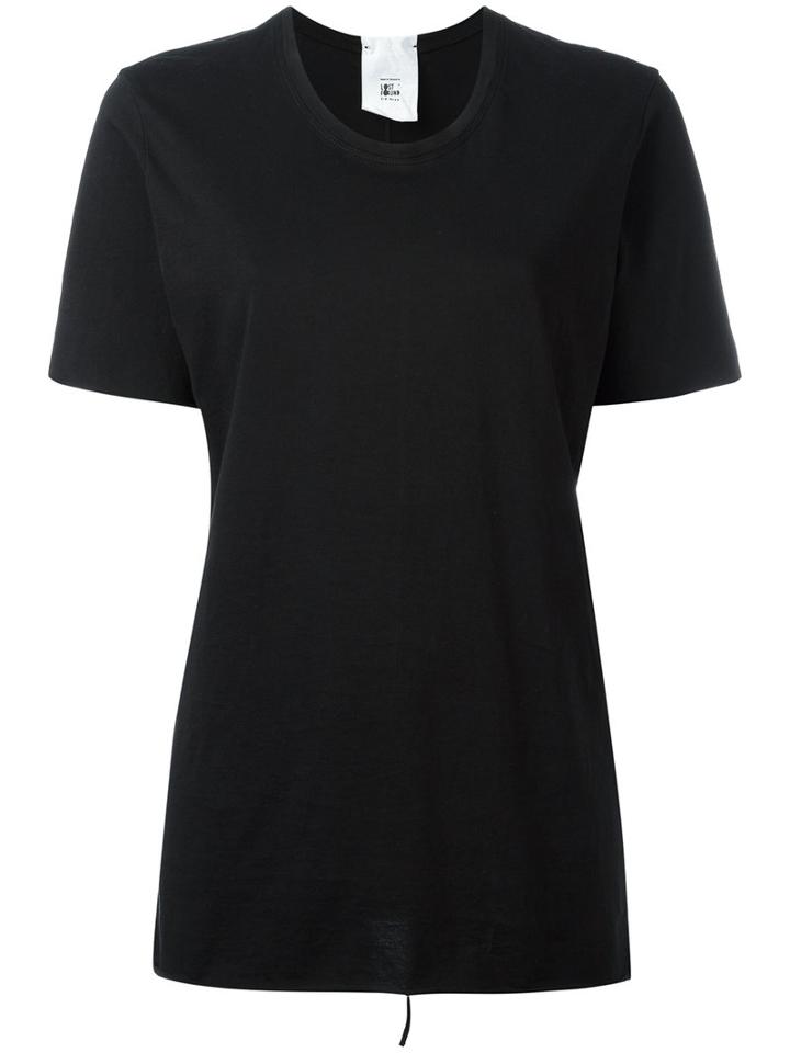 Lost & Found Rooms - Raw Edge T-shirt - Women - Cotton - M, Black, Cotton