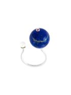 Delfina Delettrez 'stone Edge' Lapis, Sapphire And Pearl Ring