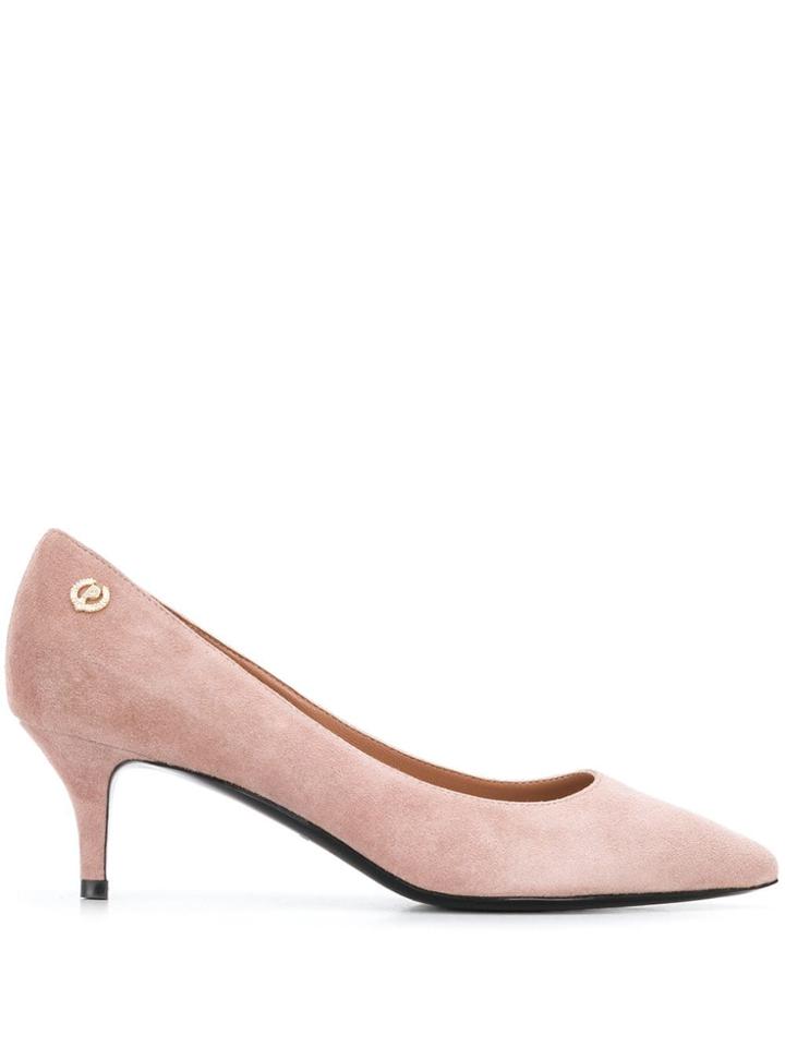 Pollini Kitten Heel Pumps - Pink
