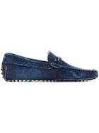 Tod's Double T Denim Loafers - Blue