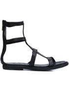Guidi Rear Zip Flat Sandals