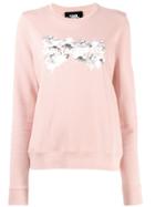 Karl Lagerfeld Orchid Logo Sweatshirt - Pink