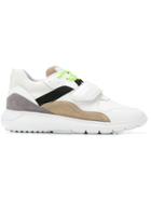 Hogan Panelled Touch Strap Sneakers - White