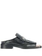 Martine Rose Open Toe Loafers - Black