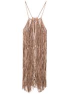 Caravana Bulkabal Fringed Dress - Nude & Neutrals