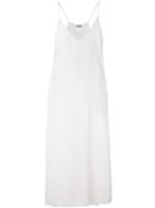 Kristensen Du Nord - Deep V-neck Dress - Women - Silk - 2, White, Silk