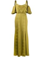 Temperley London Erika Off-the-shoulder Gown - Green