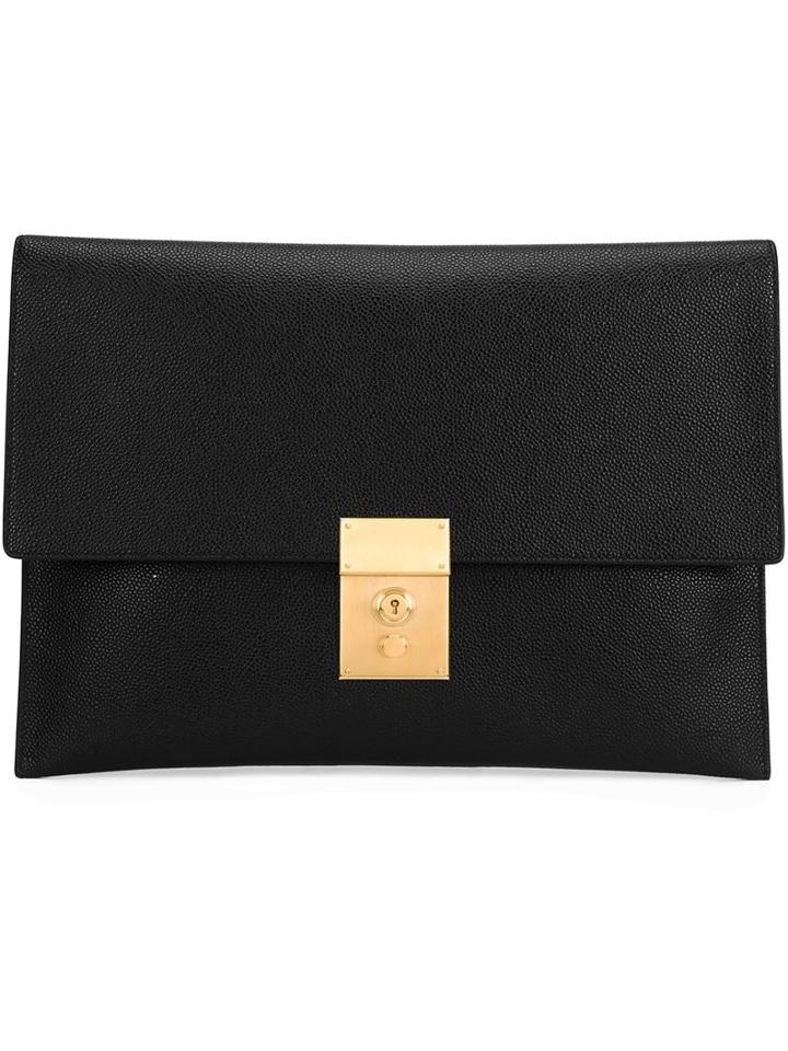 Thom Browne Clasp Detail Clutch Bag