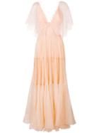 Maria Lucia Hohan Tarika Ruffle Maxi Dress - Orange