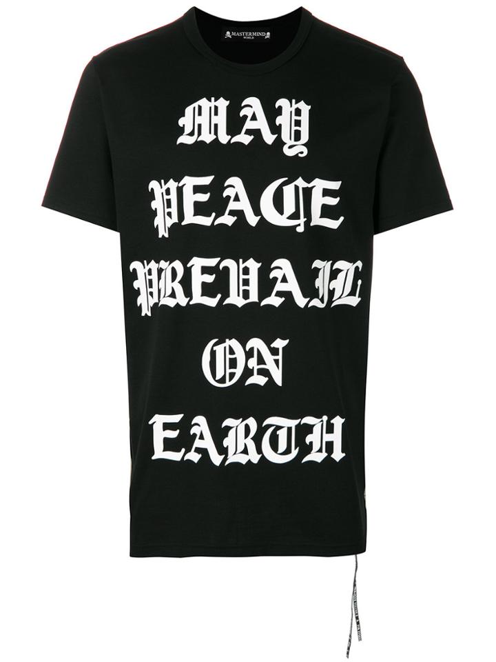 Mastermind World Front Printed T-shirt - Black