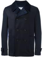 Comme Des Garçons Shirt Double Breasted Jacket, Men's, Size: Large, Blue, Cotton/wool