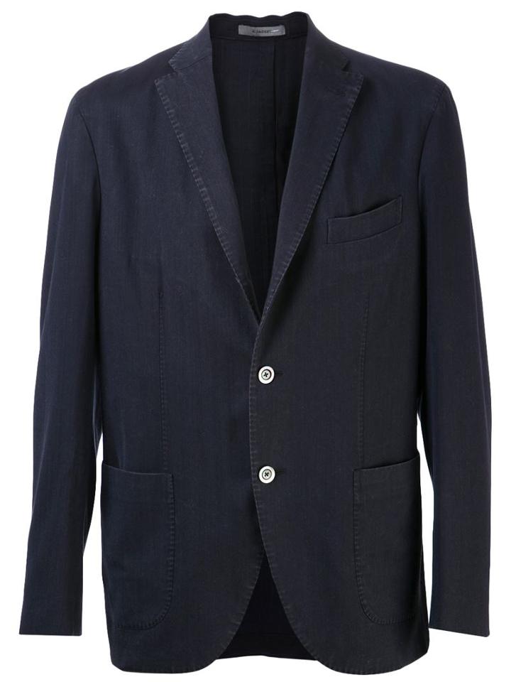 Boglioli Lightweight Jacket, Men's, Size: 52, Blue, Cupro/wool