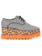 Stella Mccartney Elyse Leopard Print Shoes - White
