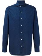 Barba - Patterned Shirt - Men - Cotton - 43, Blue, Cotton