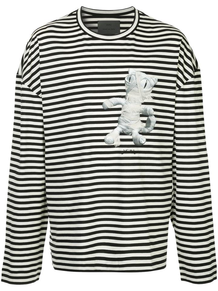 Juun.j Striped Long Sleeve T-shirt - Black