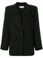 Yves Saint Laurent Pre-owned Structured Button-up Jacket - Black