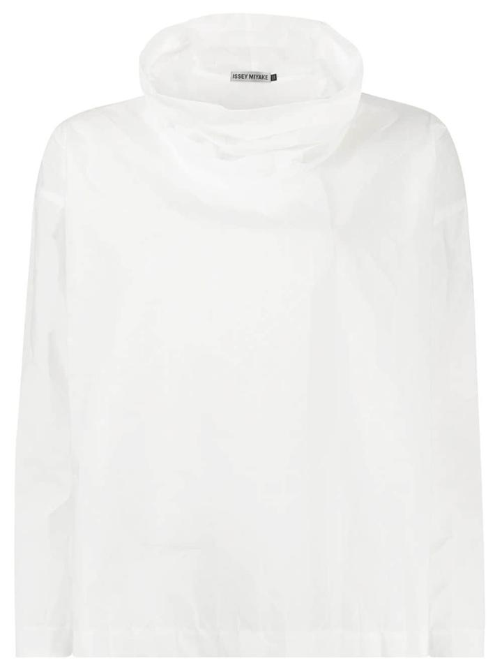 Issey Miyake Geometric Print Top - White