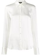 Antonelli Fitted Silk Shirt - White