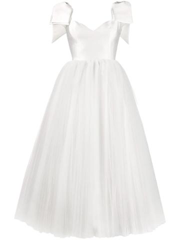 Parlor Sleeveless Flared Dress - White