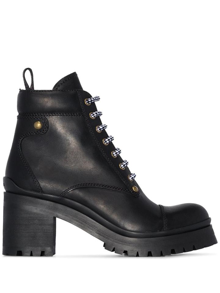 Miu Miu Hiking 80mm Boots - Black