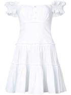 Caroline Constas - Maria Bustier Dress - Women - Cotton/nylon/spandex/elastane - Xs, White, Cotton/nylon/spandex/elastane