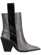 Paloma Barceló Pointed Toe Ankle Boots - Grey