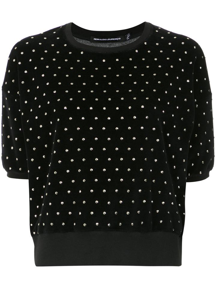 Reinaldo Lourenço Embellished Blouse - Black