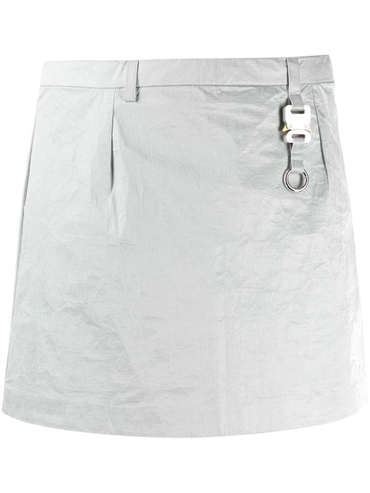 1017 Alyx 9sm Buckle Mini Skirt - Silver