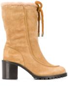 Jimmy Choo Buffy 65 Suede Boots - Neutrals
