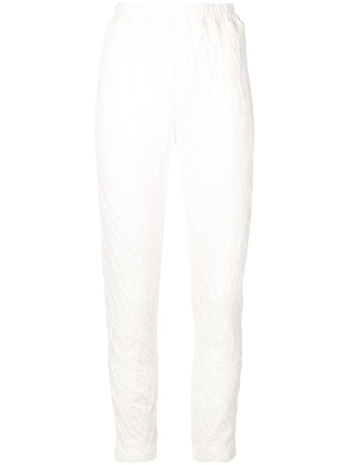 Mansur Gavriel Textured Slim Fit Trousers - Neutrals