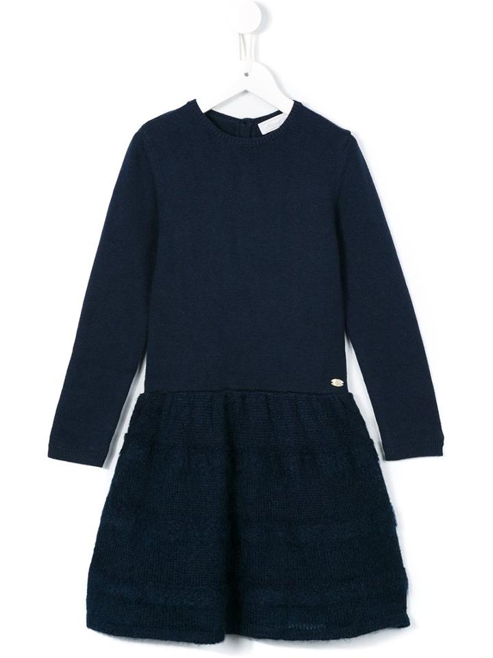 Tartine Et Chocolat Knit A-line Dress, Girl's, Size: 6 Yrs, Blue