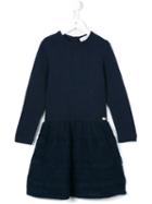 Tartine Et Chocolat Knit A-line Dress, Girl's, Size: 6 Yrs, Blue