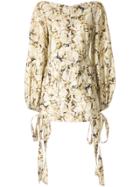 Camilla And Marc Caspian Print Mini Dress - Yellow