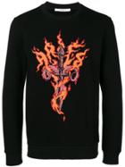 Givenchy Flaming Sword Sweatshirt - Black