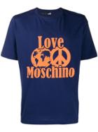 Love Moschino World Peace T-shirt - Blue