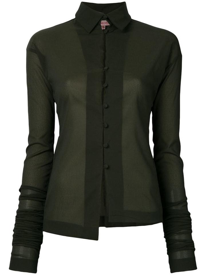 Romeo Gigli Pre-owned Elongated Sleeves Shirt - Green