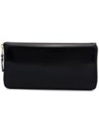 Comme Des Garçons Wallet Black Zip Wallet With Mirrored Lining