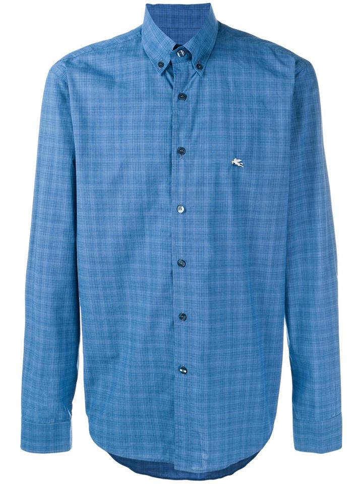 Etro Plaid Shirt - Blue