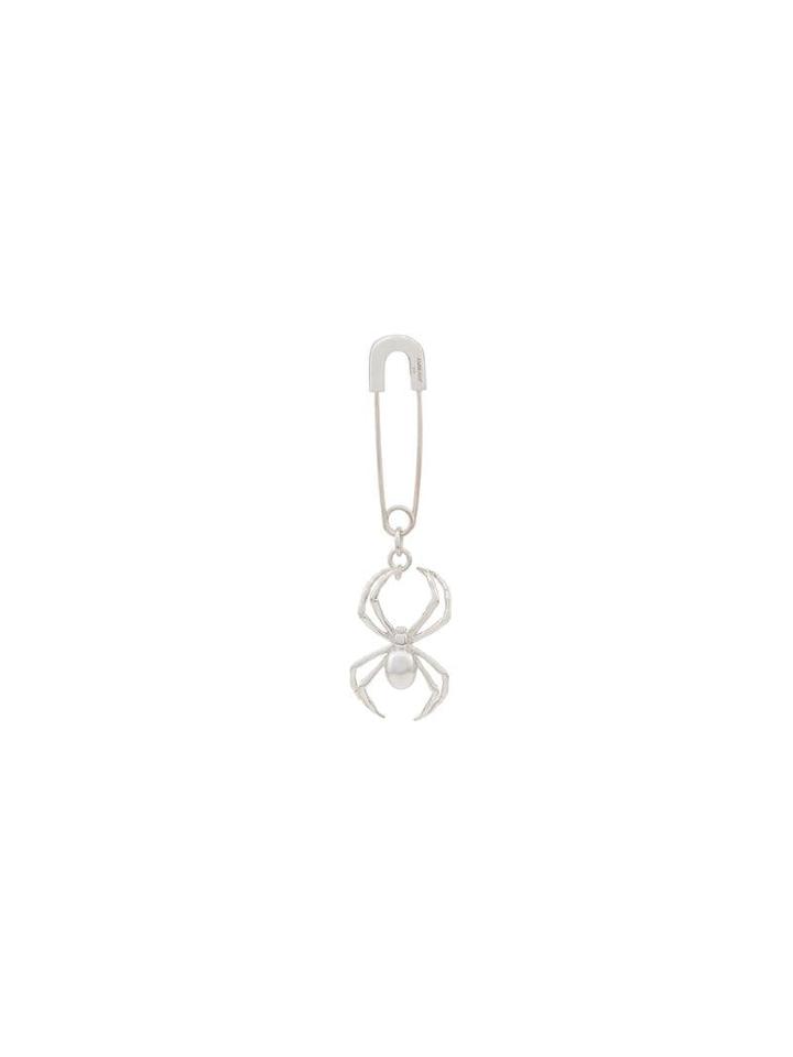 Ambush Spider Charm Pin - Silver