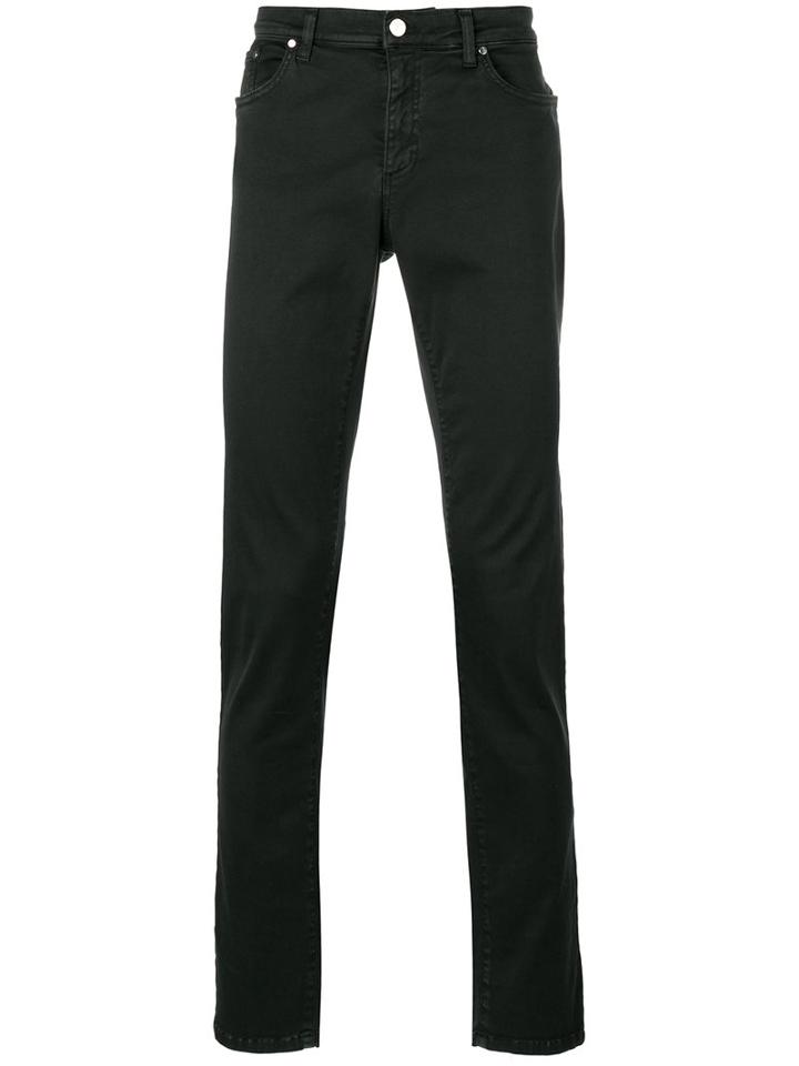 Versace Collection Skinny Jeans, Men's, Size: 36, Black, Cotton/spandex/elastane
